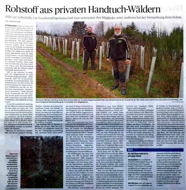 FBG-Saar stellt Ihre Arbeit in der Presse vor